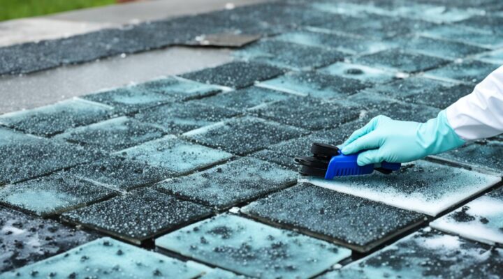 mold removal from glass tile pavers miami