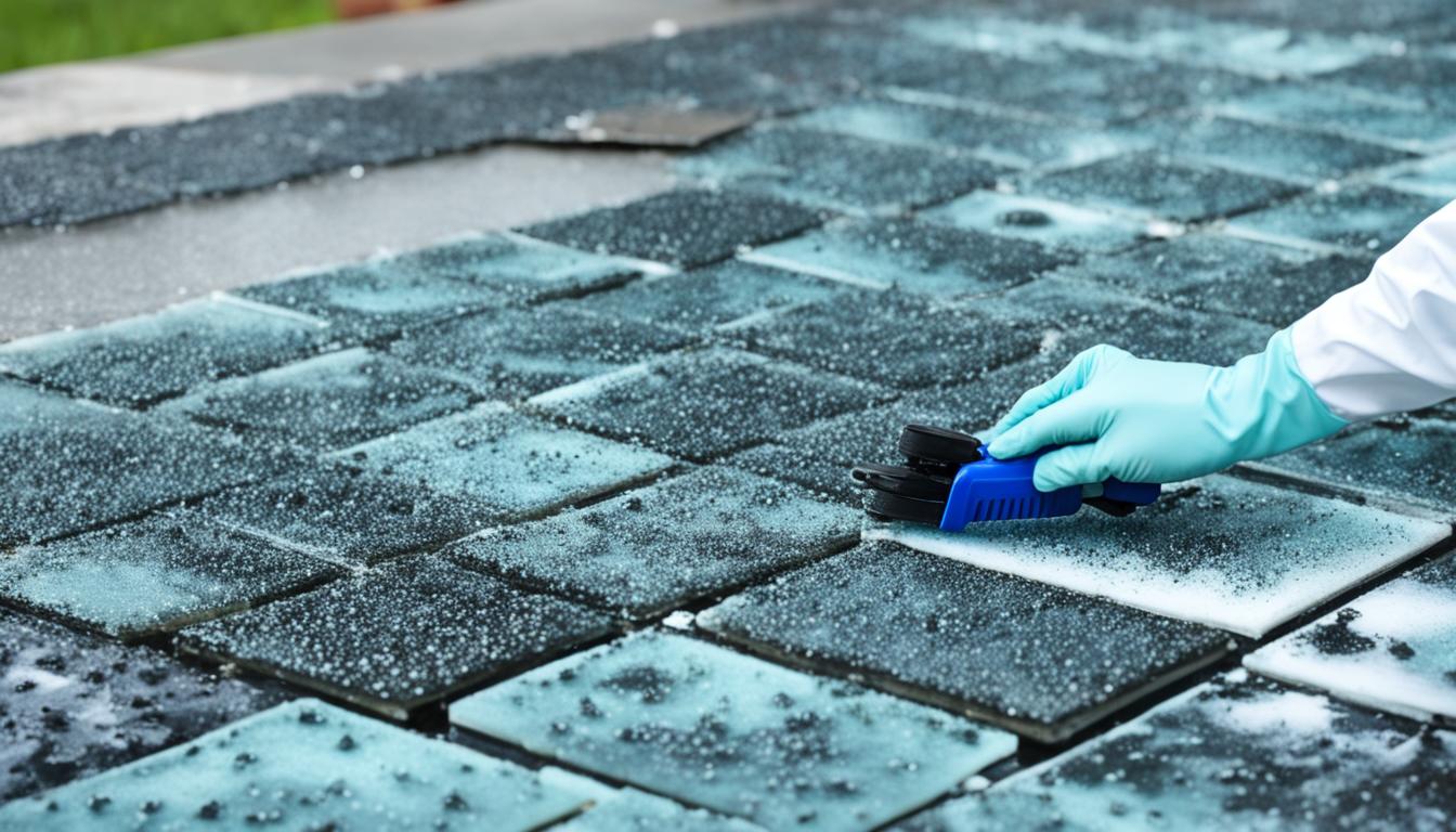 mold removal from glass tile pavers miami