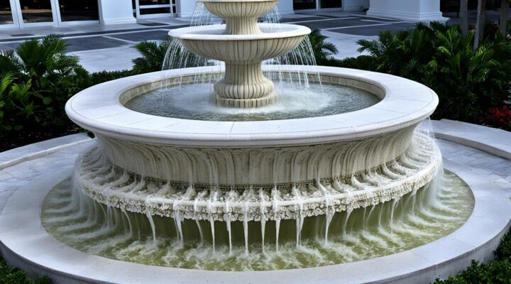 mold removal from limestone tile fountains miami