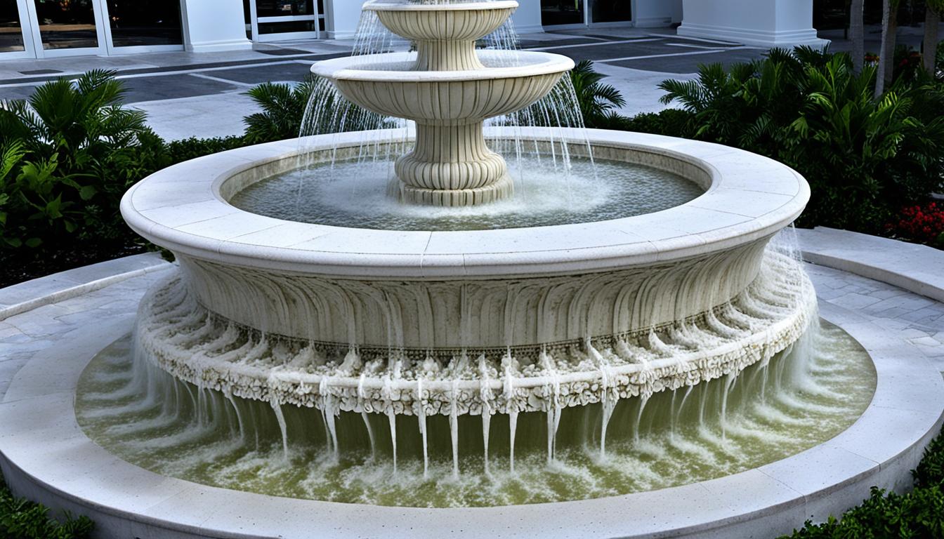 mold removal from limestone tile fountains miami