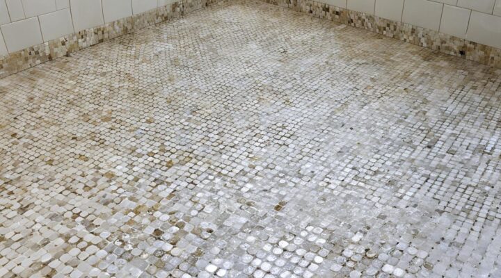 mold removal from limestone tile showers miami