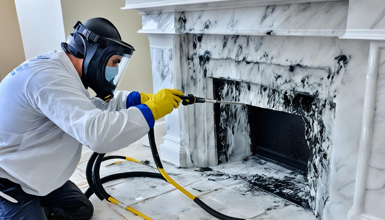 mold removal from marble tile fireplaces miami