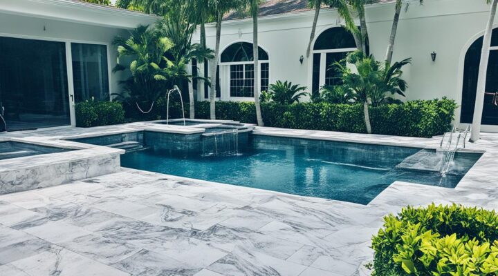 mold removal from marble tile pool decks miami