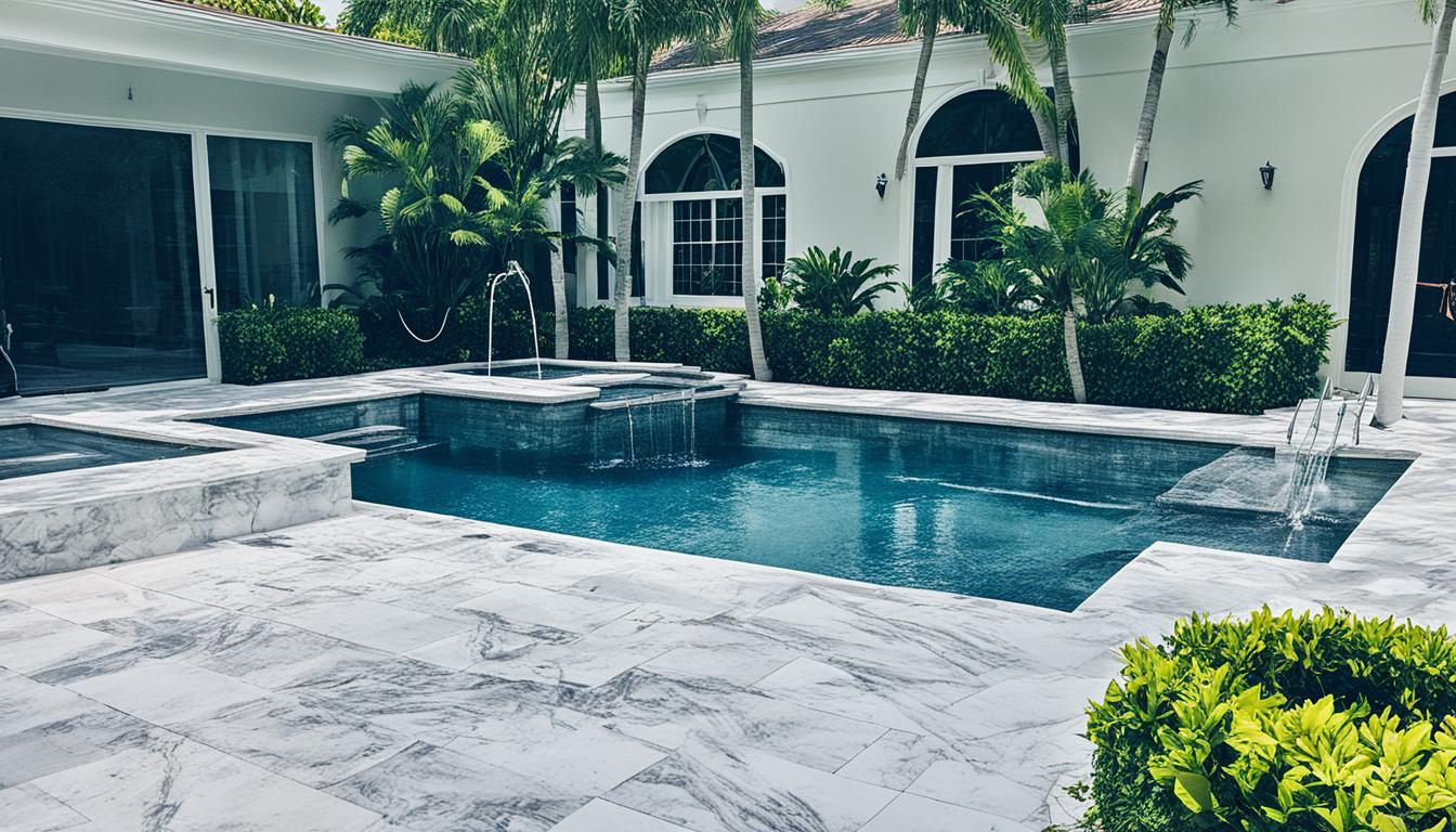 mold removal from marble tile pool decks miami
