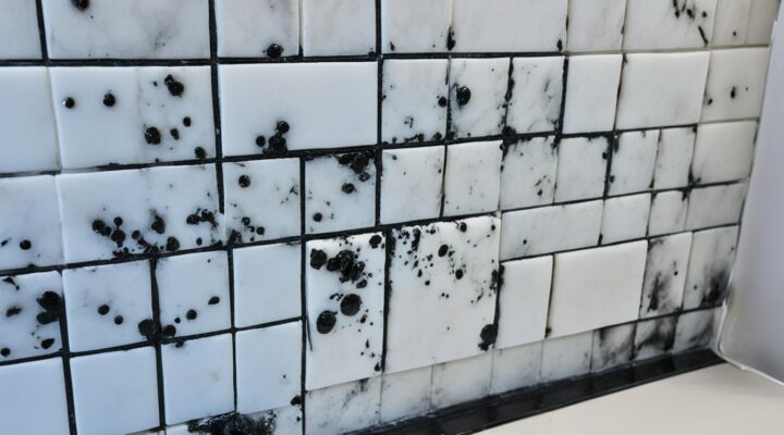 mold removal from onyx tile backsplash miami