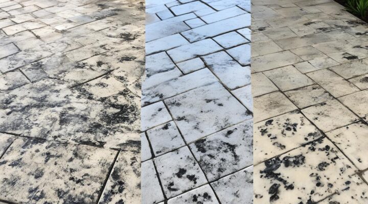 mold removal from porcelain tile driveways miami
