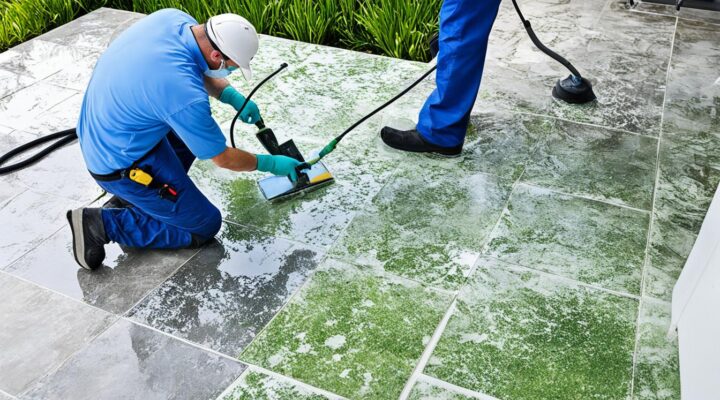 mold removal from porcelain tile patios miami