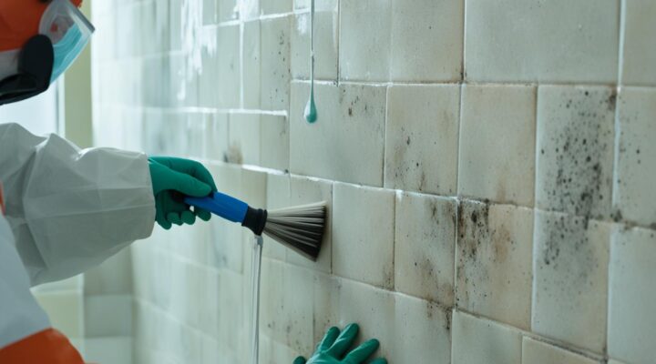 mold removal from quarry tile showers miami