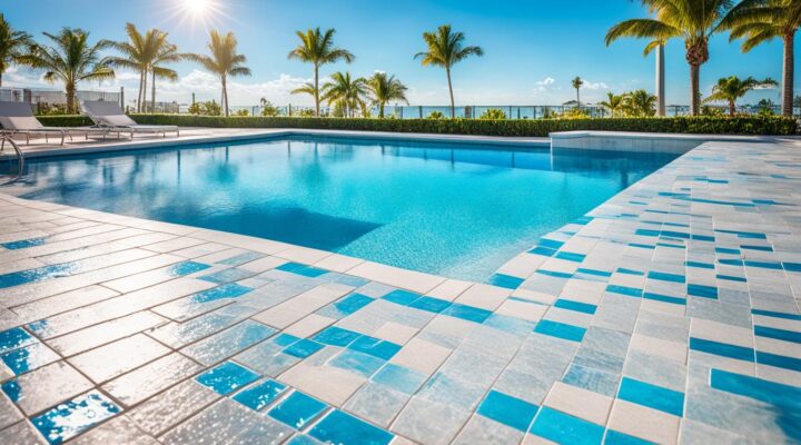 mold removal from quartz tile pool decks miami