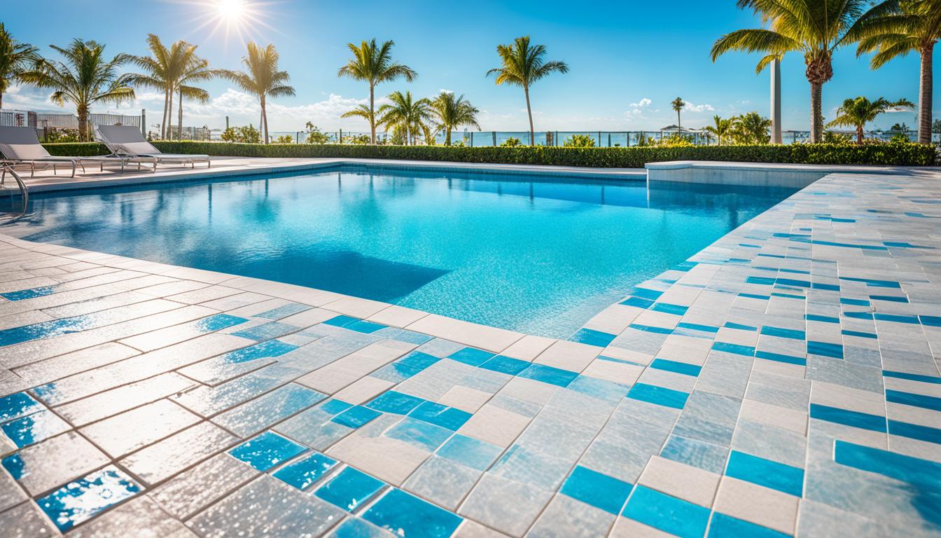 mold removal from quartz tile pool decks miami