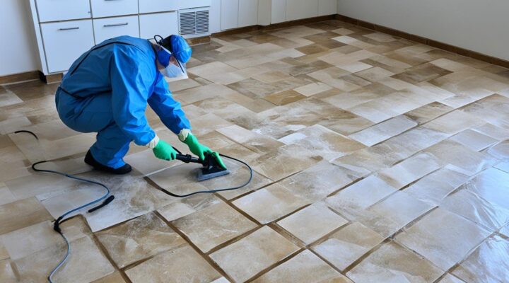 mold removal from sandstone tile flooring miami