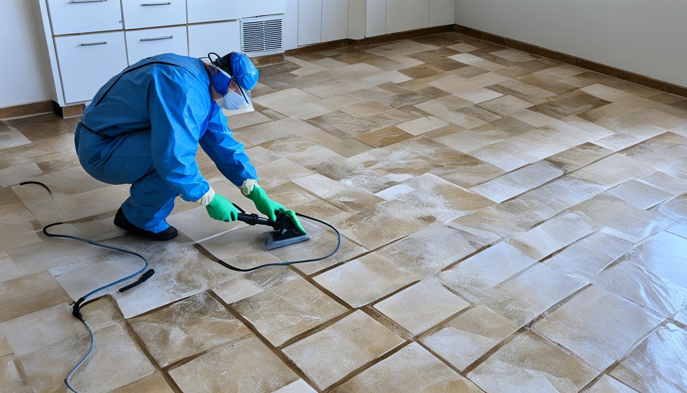 mold removal from sandstone tile flooring miami