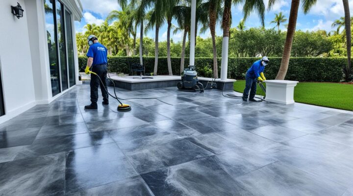 mold removal from soapstone tile patios miami