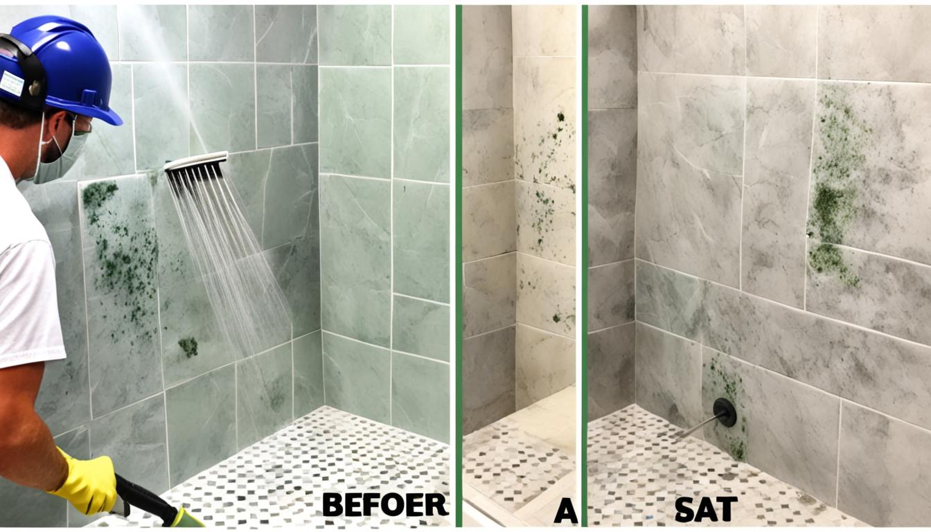 mold removal from soapstone tile showers miami