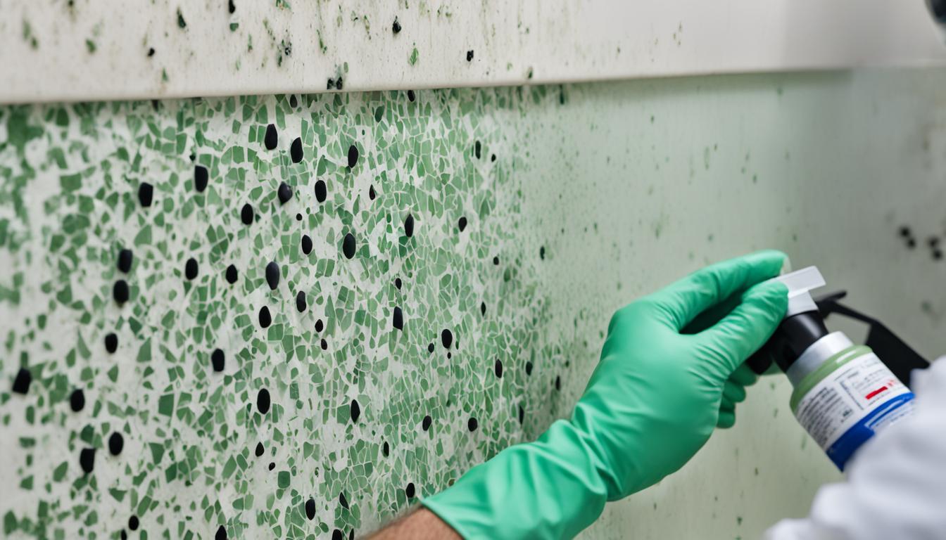 mold removal from terrazzo tile backsplash miami