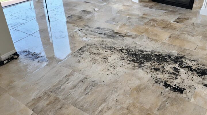 mold removal from travertine tile fireplaces miami