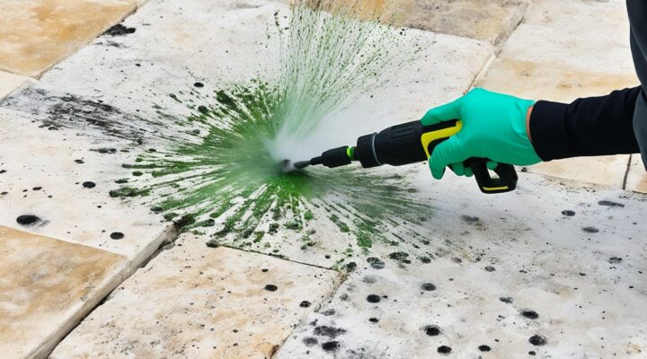 mold removal from travertine tile pavers miami
