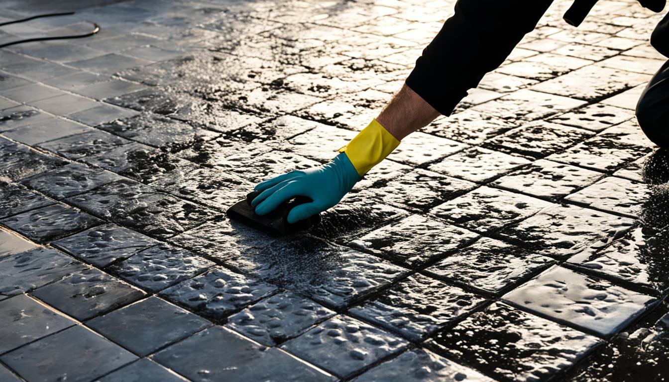 mold removal from zellige tile driveways miami