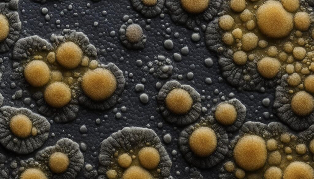 mold spores on skin