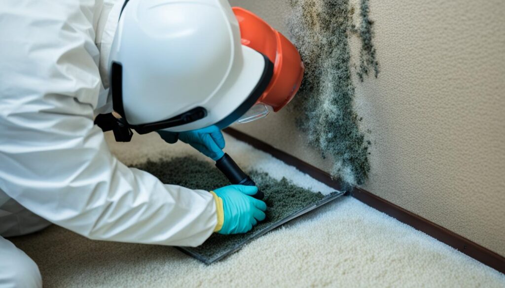 mold under carpet assessment