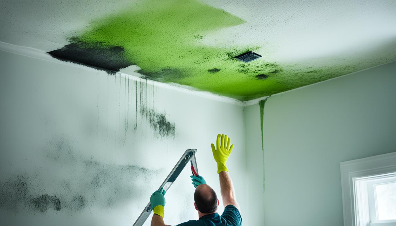 moldy ceiling repair