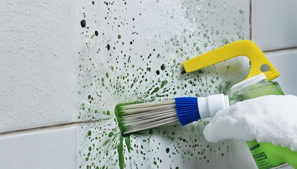 moldy shower caulk solutions