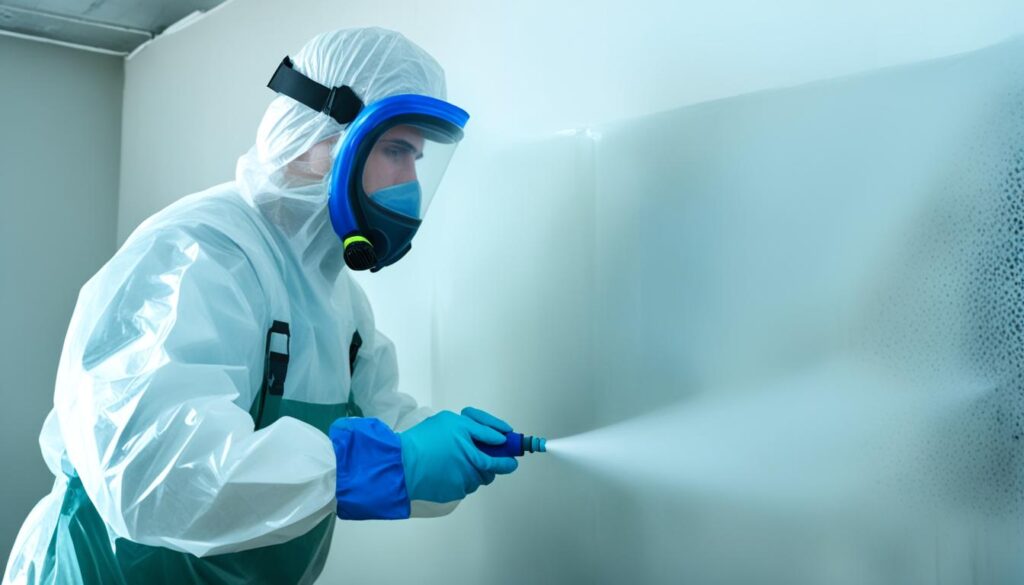 preparation for black mold removal