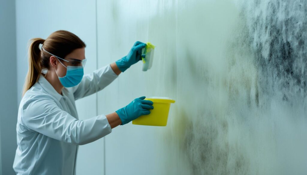 preparing for mold cleaning