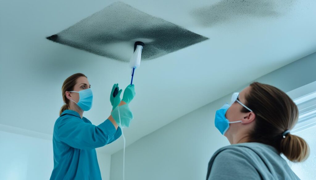 preventing mold growth on bathroom ceilings