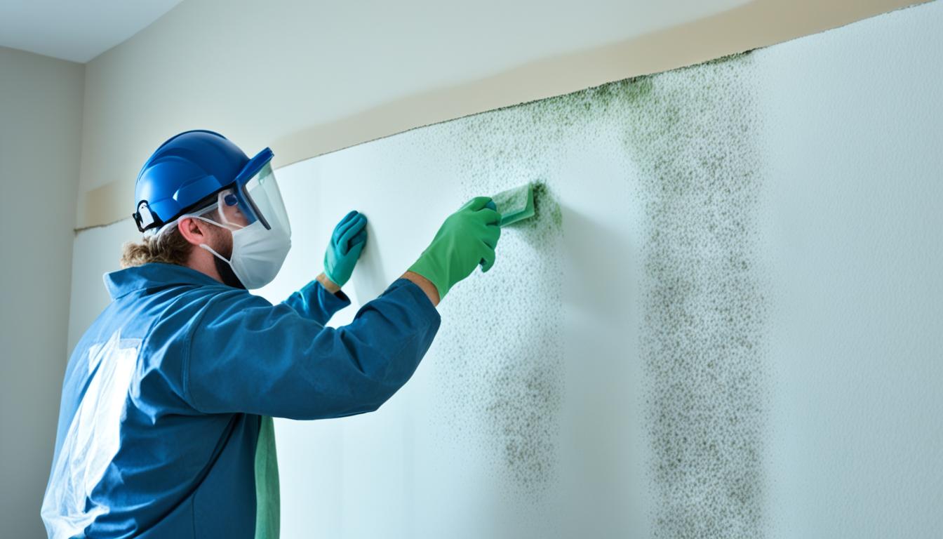 remove mold from drywall