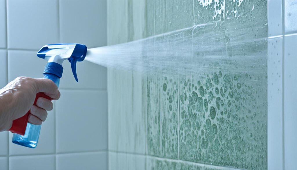 remove mold from shower