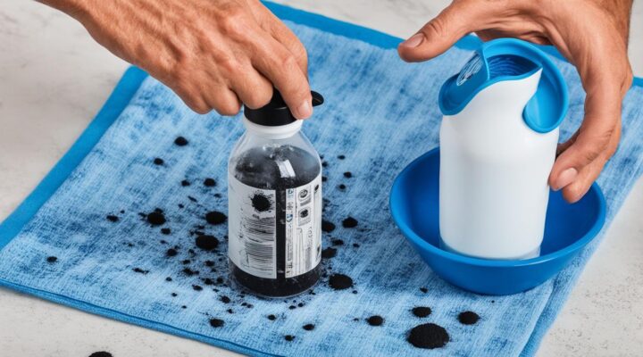 remove mold from silicone rubber water bottle
