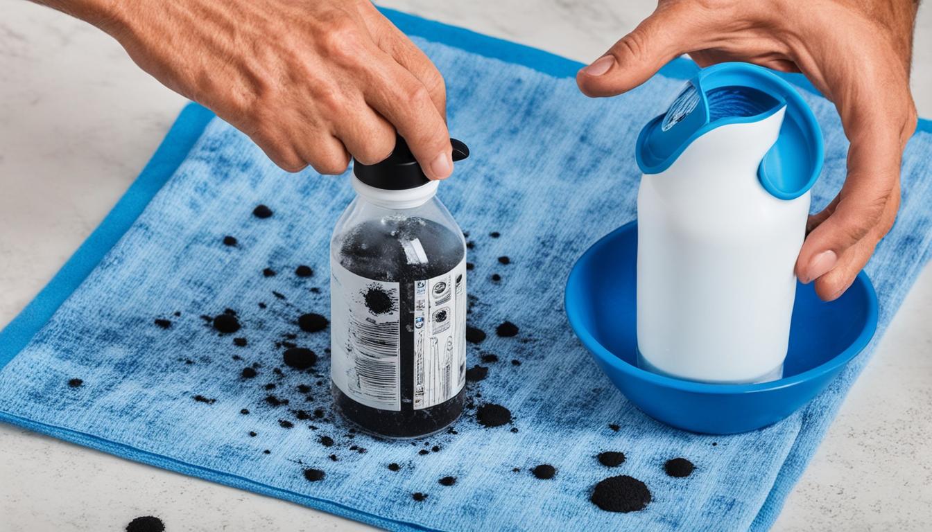 remove mold from silicone rubber water bottle