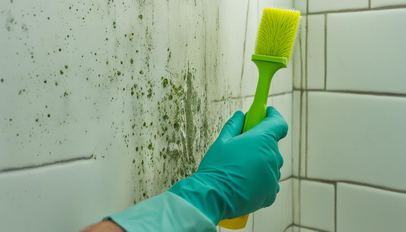 remove mold in grout