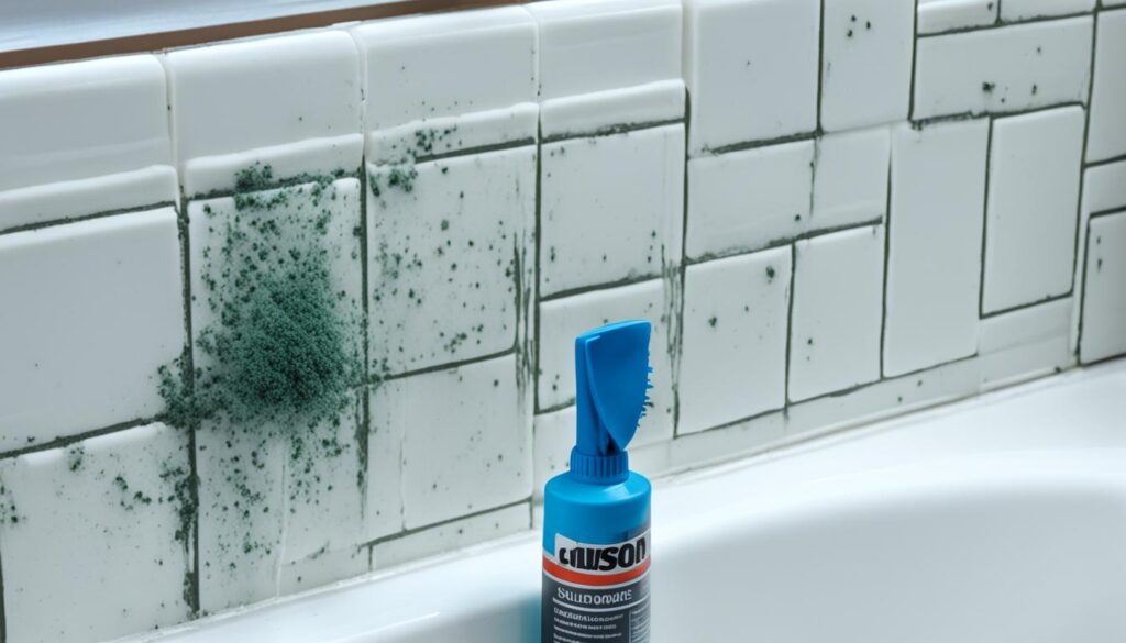 remove mold on silicone caulk