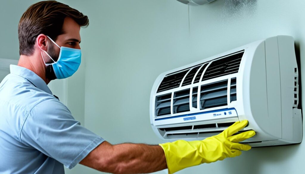 removing mold from air conditioner