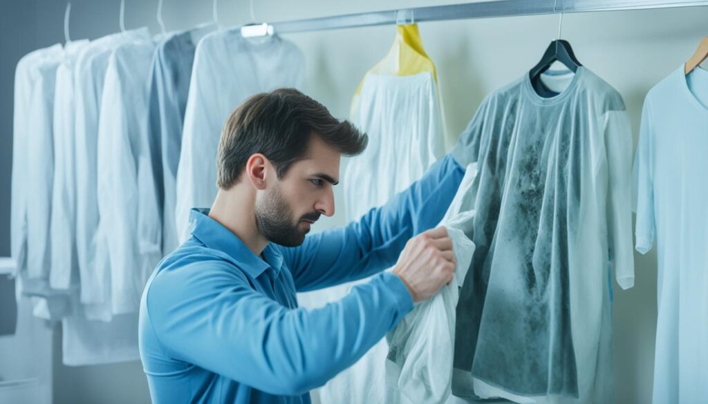 removing mold from clothes