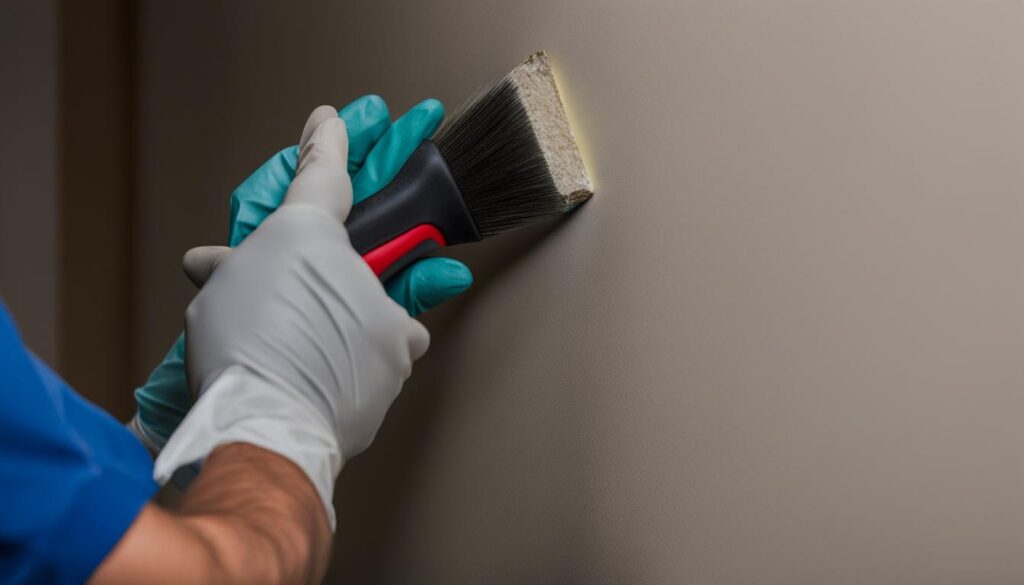 removing mold from drywall