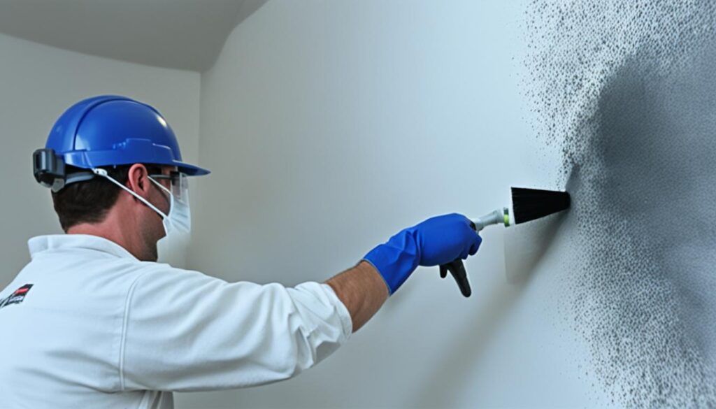 removing mold from drywall