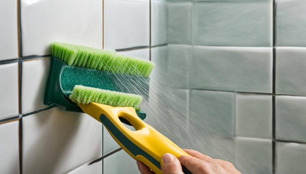 removing mold from shower caulking