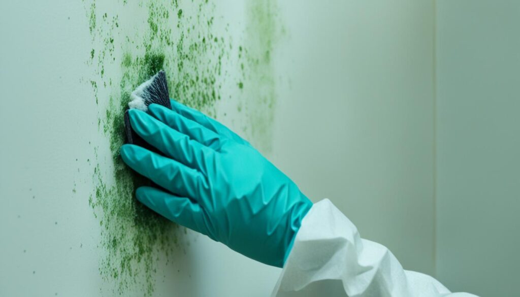 removing mold from walls