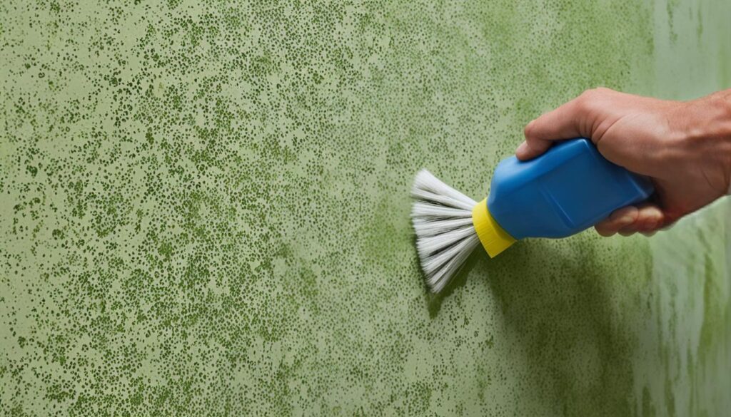 removing stubborn mildew from painted surfaces