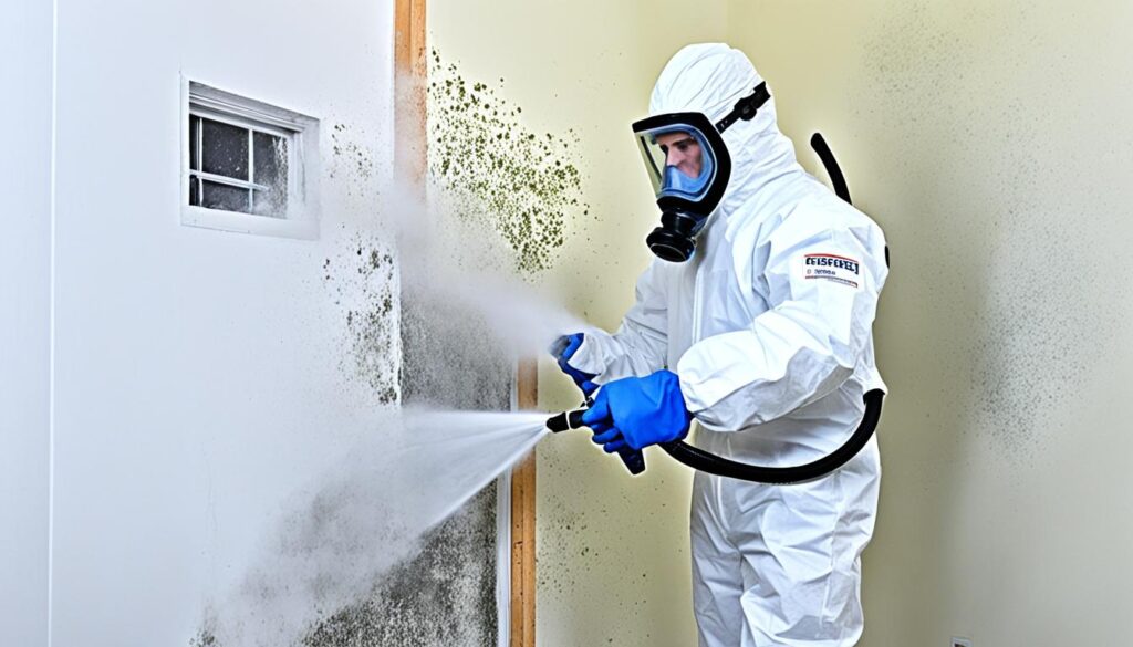 steps to clean up mold safely