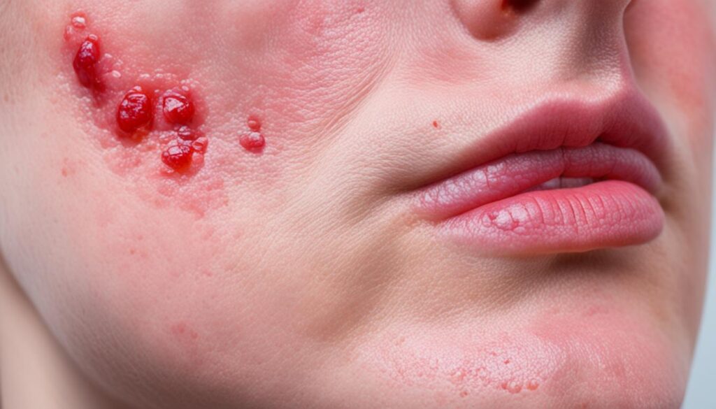 symptoms of face toxic mold rash