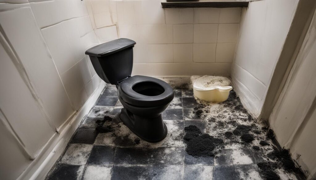 toilet black mold removal