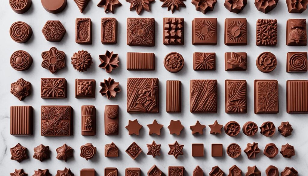 types of chocolate molds