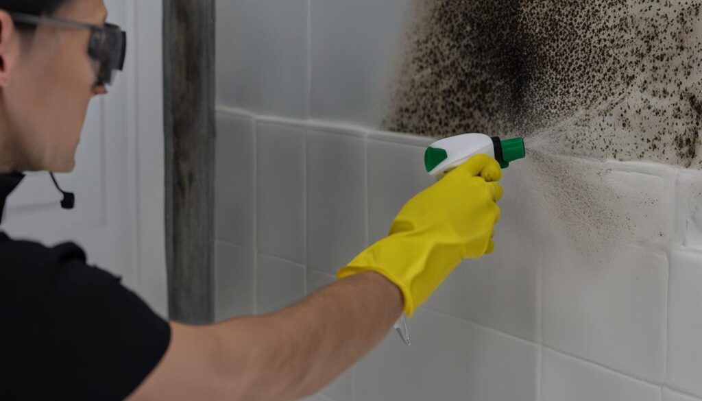 using rubbing alcohol to eliminate black mold