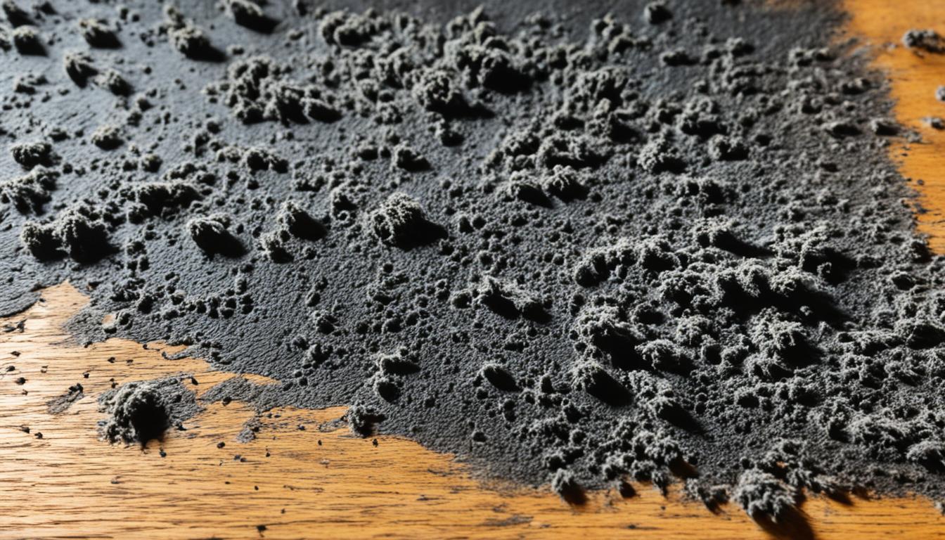 what does black mold look like on wood