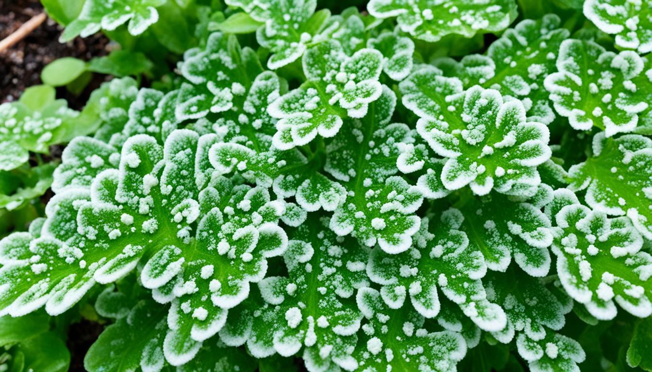 white mold on plants