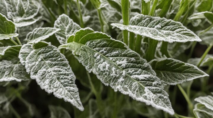 white mold on plants